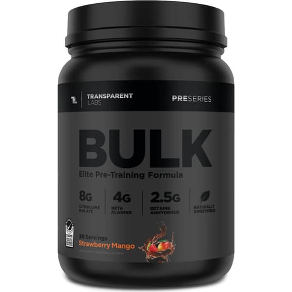 Transparent Labs Bulk Black Pre Workout